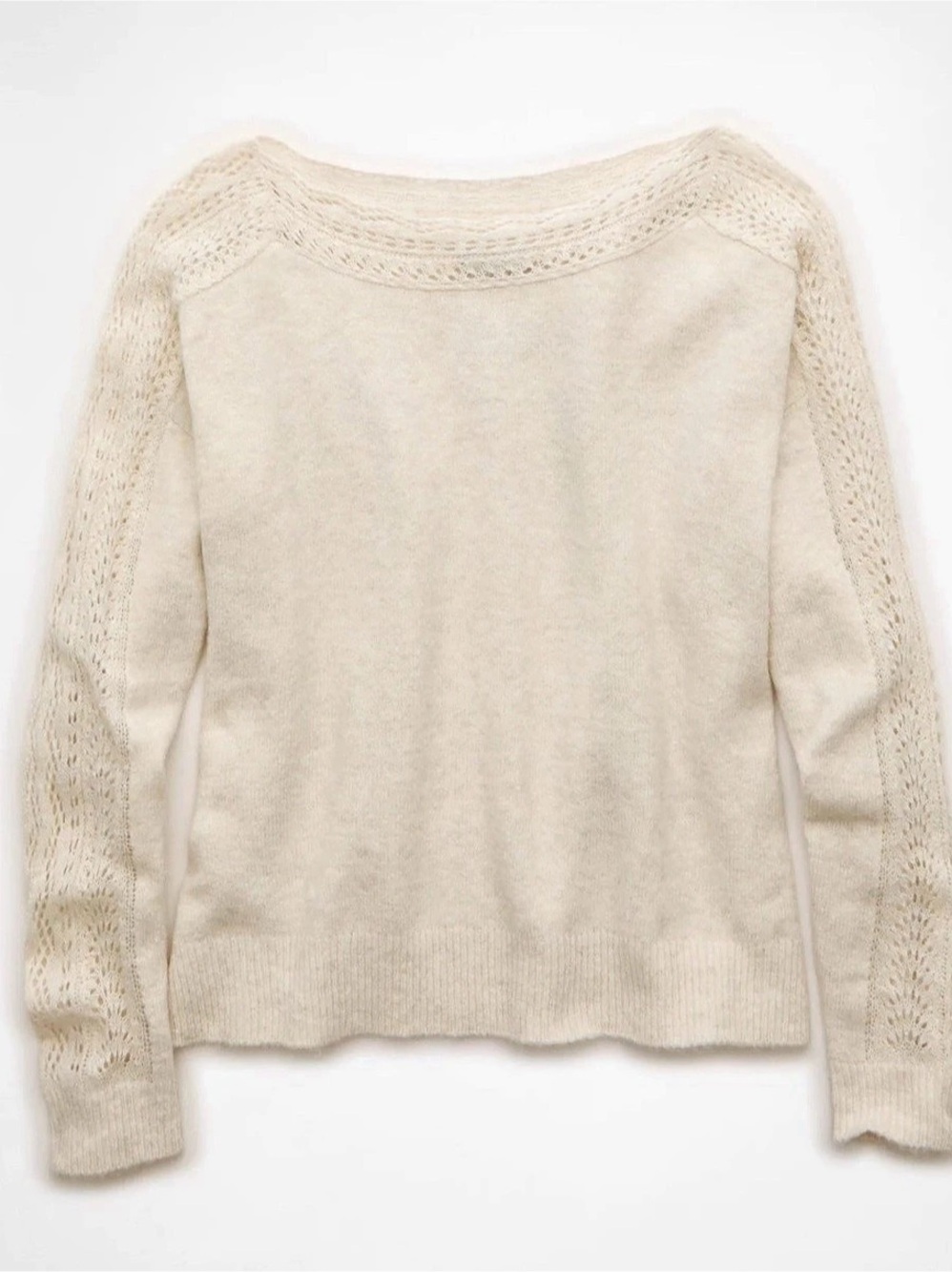 AE Whoa So Soft Lace Sweater